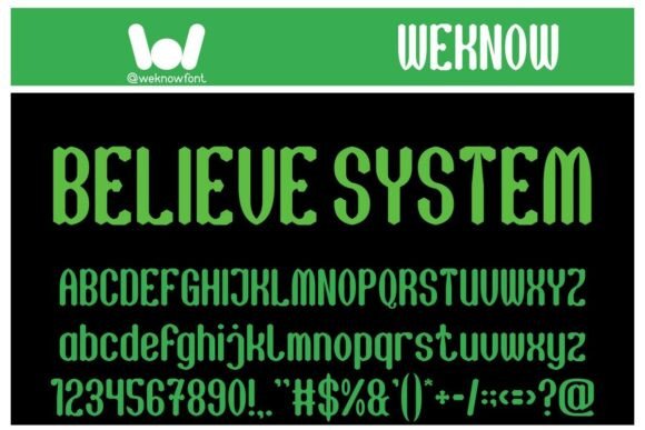 Believe System: A Retro Font for Modern Design