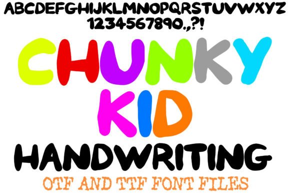 Chunky Kid: A Playful Handwriting Font for Authentic Design