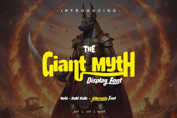 Giant Myth: A Display Font for Epic Branding