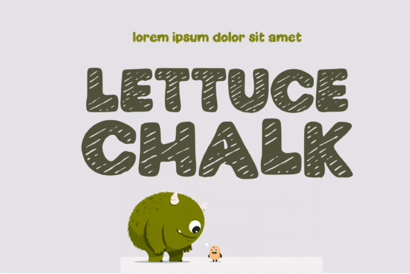 Lettuce Chalk: A Playful Typeface for Bold Design