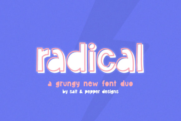 Radical Duo: A Vintage Font for Modern Design