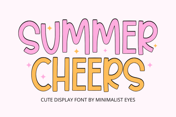 Summer Cheers: A Playful Display Font for Creative Design